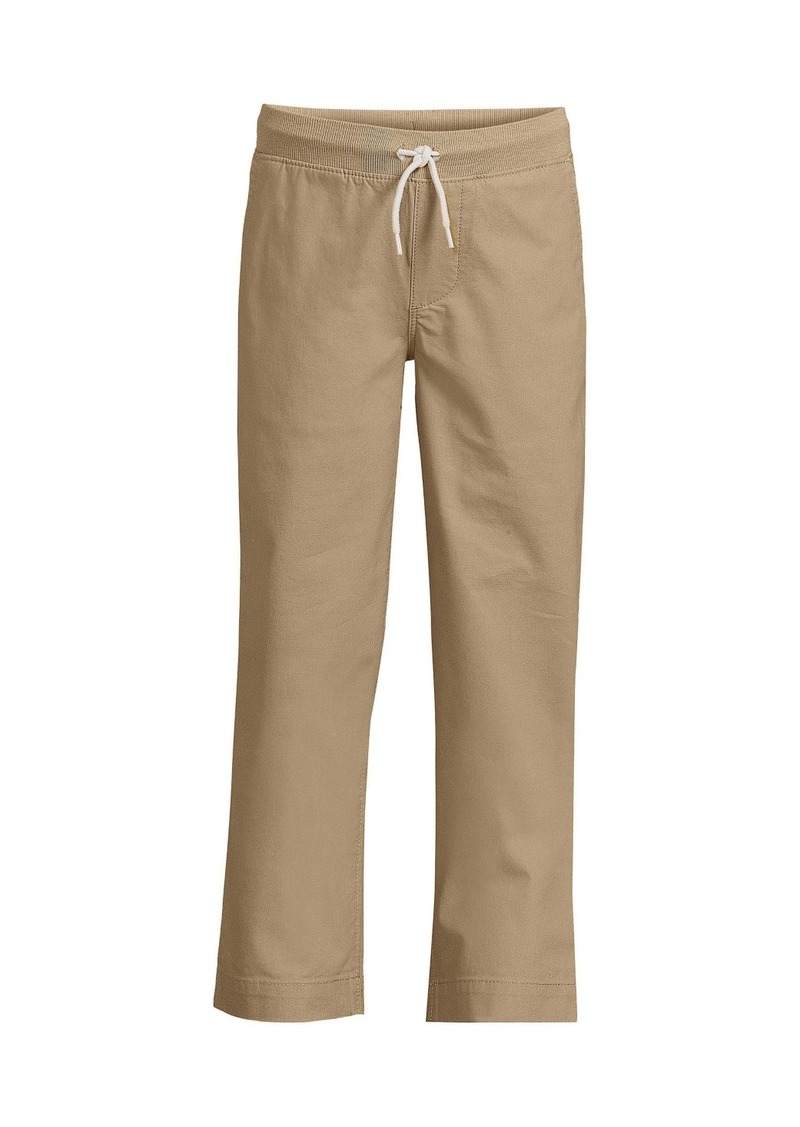 Lands' End Boys Iron Knee Pull On Pants - Light beige