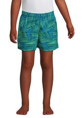 Lands' End Boys Short Length Swim Trunk - Island aqua bright sharks