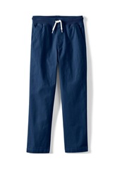 Lands' End Boys Stretch Soft Rib Waist Iron Knee Pull On Pants - Deep sea navy