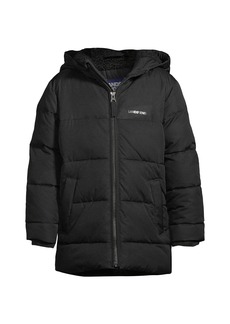 Lands' End Child Boys ThermoPlume Fleece Lined Parka