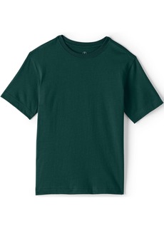 Lands' End Boys School Uniform Short Sleeve Essential T-shirt - Evergreen
