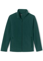Lands' End School Uniform Kids Full-Zip Mid-Weight Fleece Jacket - Evergreen