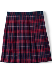 Lands' End School Uniform Girls Plaid Pleated Skirt Below the Knee
