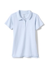 Lands' End Girls Short Sleeve Feminine Fit Interlock Polo Shirt - Classic navy