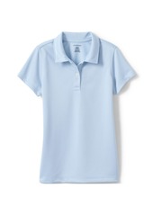 Lands' End Girls School Uniform Short Sleeve Poly Pique Polo Shirt - Classic navy