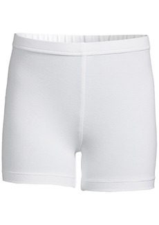 Lands' End Girls School Uniform Tough Cotton Cartwheel Shorts - White