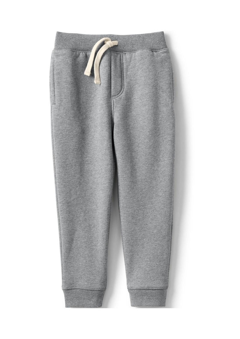 Lands' End Girls Jogger Sweatpants - Pewter heather