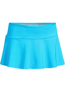 Lands' End Girls Slim Chlorine Resistant Swim Skirt Swim Bottom - Turquoise