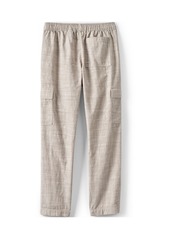 Lands' End Girls Woven Pull On Utility Cargo Pants - Khaki