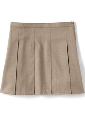 Lands' End Big Girls School Uniform Box Pleat Skirt Top of Knee - Classic navy