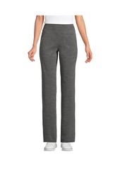 Lands' End Petite Active Hi Impact High Rise Straight Leg Pants - Charcoal heather