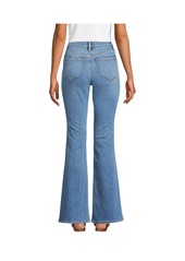 Lands' End Women's Recover Denim High Rise Skinny Flare Jeans - Beau blue