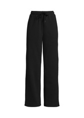 Lands' End Women's Serious Sweats High Rise Relaxed Straight Leg Pants - Light cornflower