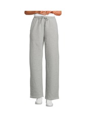 Lands' End Women's Serious Sweats High Rise Relaxed Straight Leg Pants - Light cornflower