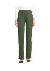 Lands' End Petite Sport Knit High Rise Pants - Sahara desert