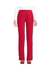 Lands' End Petite Sport Knit High Rise Pants - Heritage red