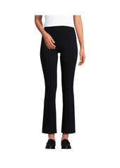 Lands' End Petite Starfish High Rise Kick Flare Crop Pants - Deep sea navy