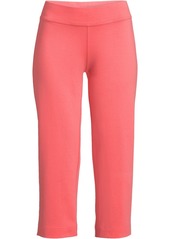 Lands' End Petite Starfish Mid Rise Pull On Crop Pants - Wood lily