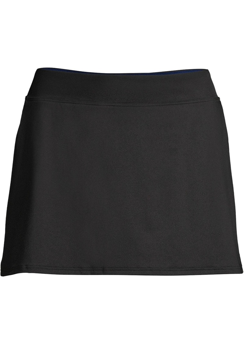 Lands' End Petite Swim Skirt Swim Bottoms - Black