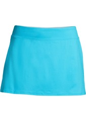 Lands' End Petite Tummy Control Swim Skirt Swim Bottoms - Turquoise