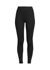 Lands' End Plus Size Baselayer Cozy Thermaskin Pants - Black