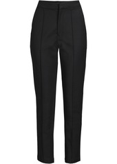 Lands' End Plus Size High Rise Bi Stretch Pintuck Pencil Ankle Pants - Deep sea navy