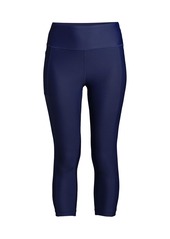 Lands' End Plus Size High Waisted Modest Swim Leggings with Upf 50 Sun Protection - Deep sea navy