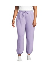 Lands' End Women's Serious Sweats High Rise Jogger Pants - Lavender cloud