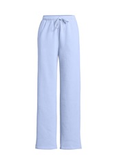 Lands' End Women's Serious Sweats High Rise Relaxed Straight Leg Pants - Light cornflower