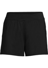 "Lands' End Plus Size Smoothing Control 3"" Swim Short - Wood lily"