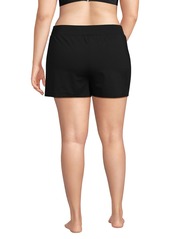 "Lands' End Plus Size Smoothing Control 3"" Swim Short - Wood lily"