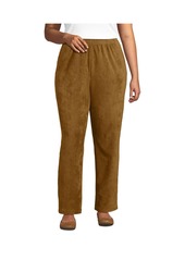 Lands' End Women's Sport Knit High Rise Corduroy Pants - Deep sea navy