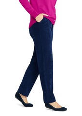 Lands' End Women's Sport Knit High Rise Corduroy Pants - Deep sea navy