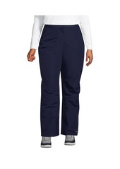 Lands' End Plus Size Squall Waterproof Insulated Snow Pants - Black