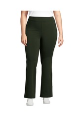 Lands' End Women's Starfish High Rise Flare Pants - Charcoal heather