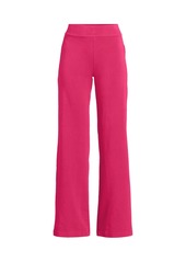 Lands' End Plus Size Starfish High Rise Wide Leg Pants - Spiced rhubarb