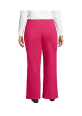 Lands' End Plus Size Starfish High Rise Wide Leg Pants - Spiced rhubarb