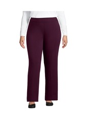 Lands' End Plus Size Starfish Mid Rise Straight Leg Pants - Spiced rhubarb