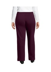 Lands' End Plus Size Starfish Mid Rise Straight Leg Pants - Spiced rhubarb