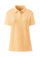 Lands' End Women's School Uniform Short Sleeve Feminine Fit Mesh Polo Shirt - Cobalt