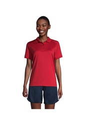 Lands' End Women's School Uniform Short Sleeve Rapid Dry Polo Shirt - Black