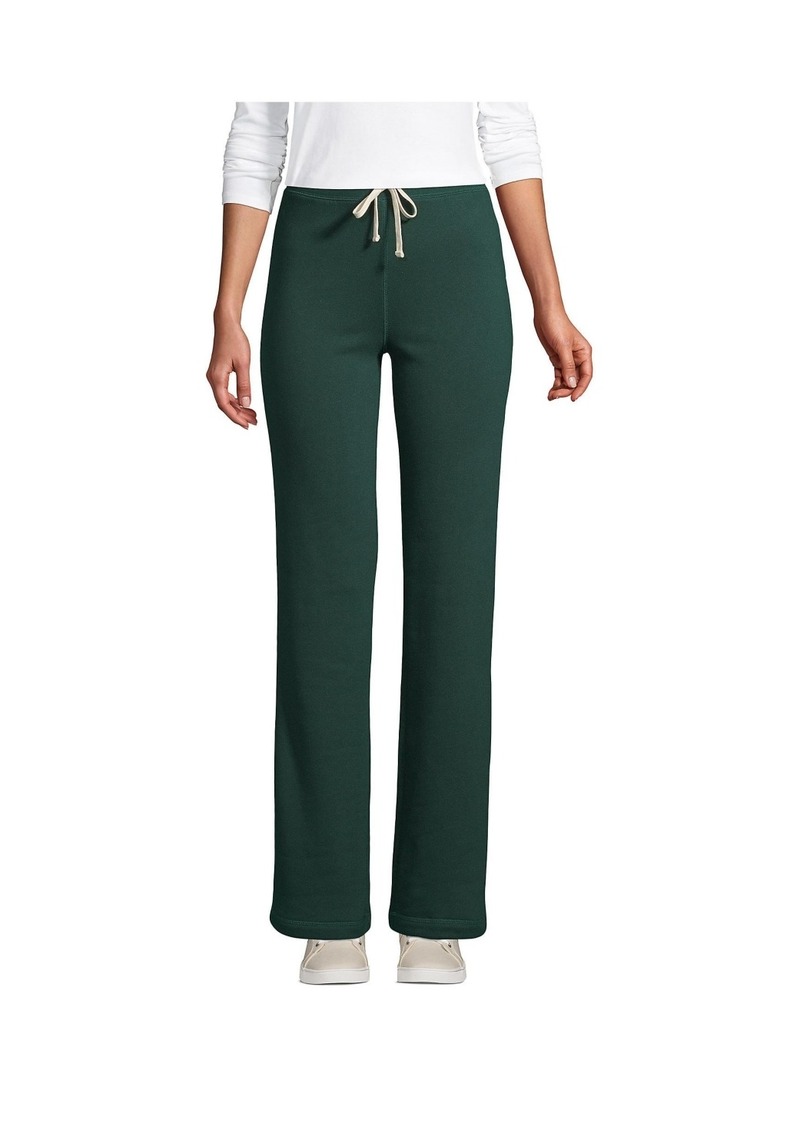 Lands' End Women's School Uniform Sweatpants - Evergreen