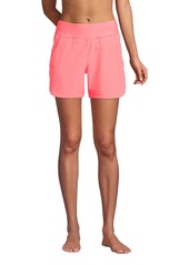 "Lands' End Women's 5"" Quick Dry Swim Shorts with Panty - Wood lily"