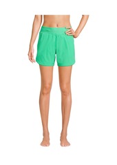 "Lands' End Women's 5"" Quick Dry Swim Shorts with Panty - Fresh grass"