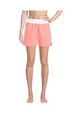 "Lands' End Women's 5"" Quick Dry Swim Shorts with Panty - Fresh grass"