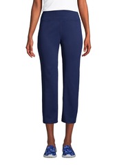 Lands' End Women's Active Crop Yoga Pants - Forest moss