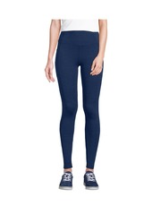 Lands' End Women's Active High Impact Pocket Leggings - Black