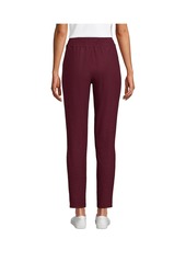 Lands' End Women's Active High Rise Soft Performance Refined Tapered Ankle Pants - Deep balsam space dye