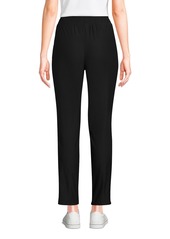 Lands' End Women's Active High Rise Soft Performance Refined Tapered Ankle Pants - Deep balsam space dye