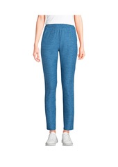 Lands' End Women's Active High Rise Soft Performance Refined Tapered Ankle Pants - Deep balsam space dye